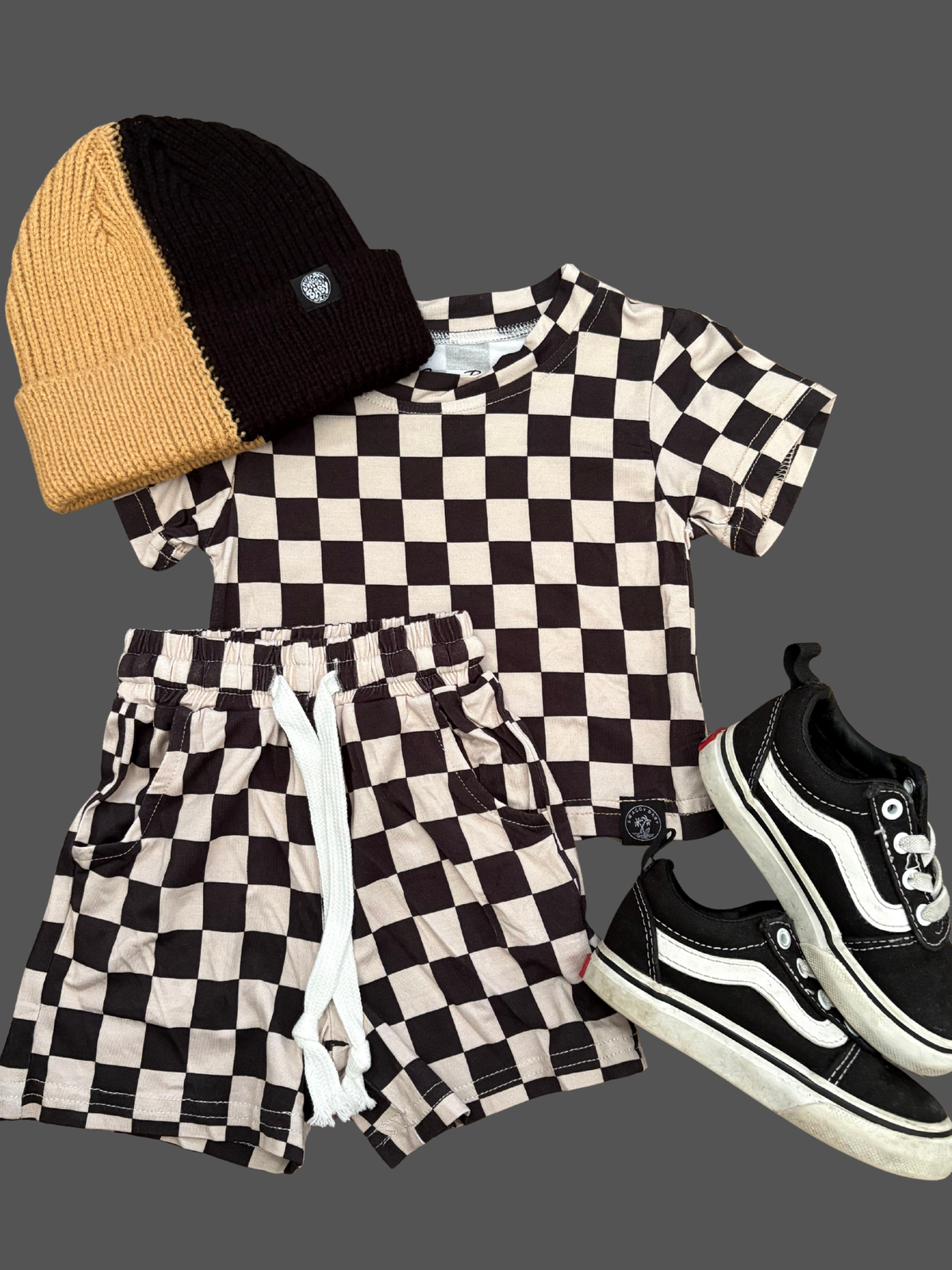 Mocha Checks Bamboo Daywear Set