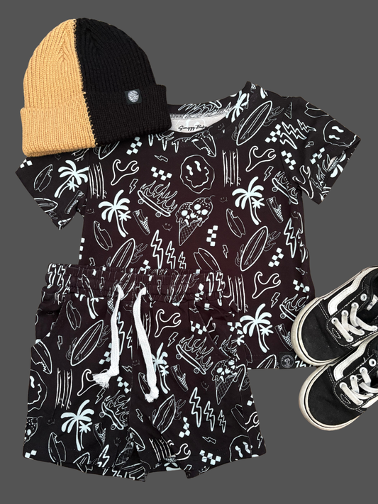 Midnight Surf Bamboo Daywear Set