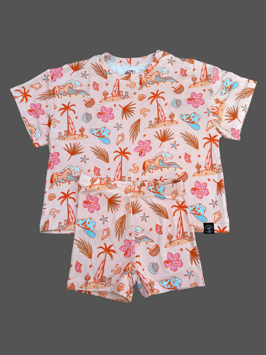 Coastal Cowgirl GIRLS Bamboo Daywear Set