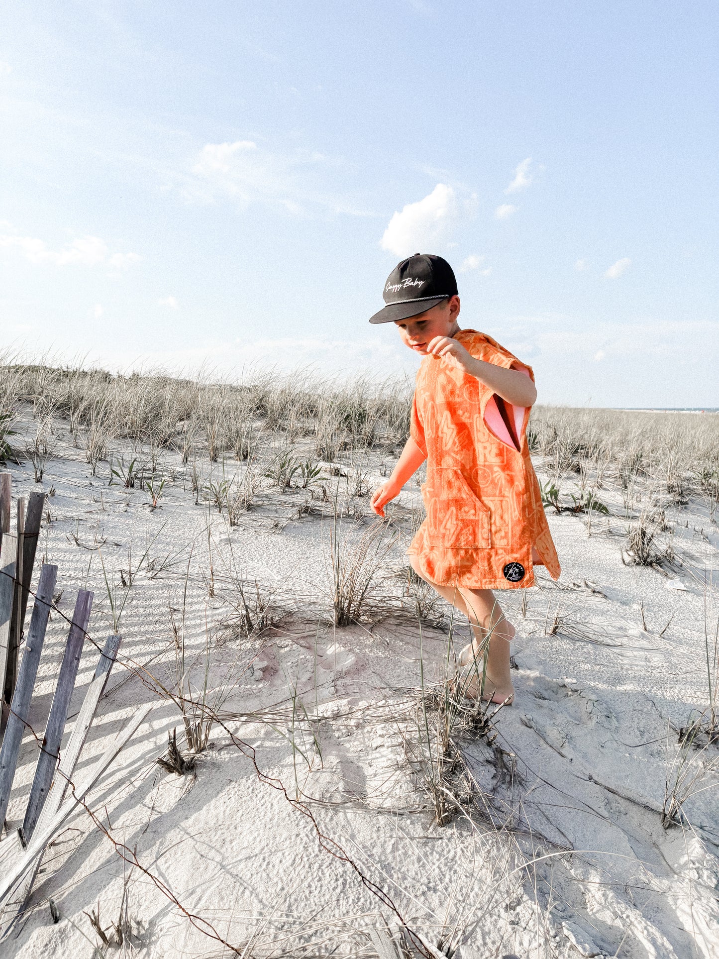 Orange poncho